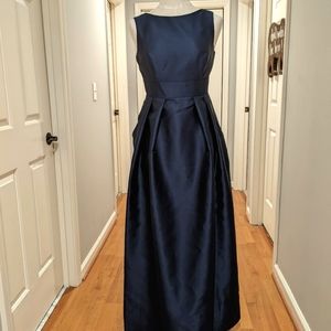 Alfred Sung Navy Blue Gown
